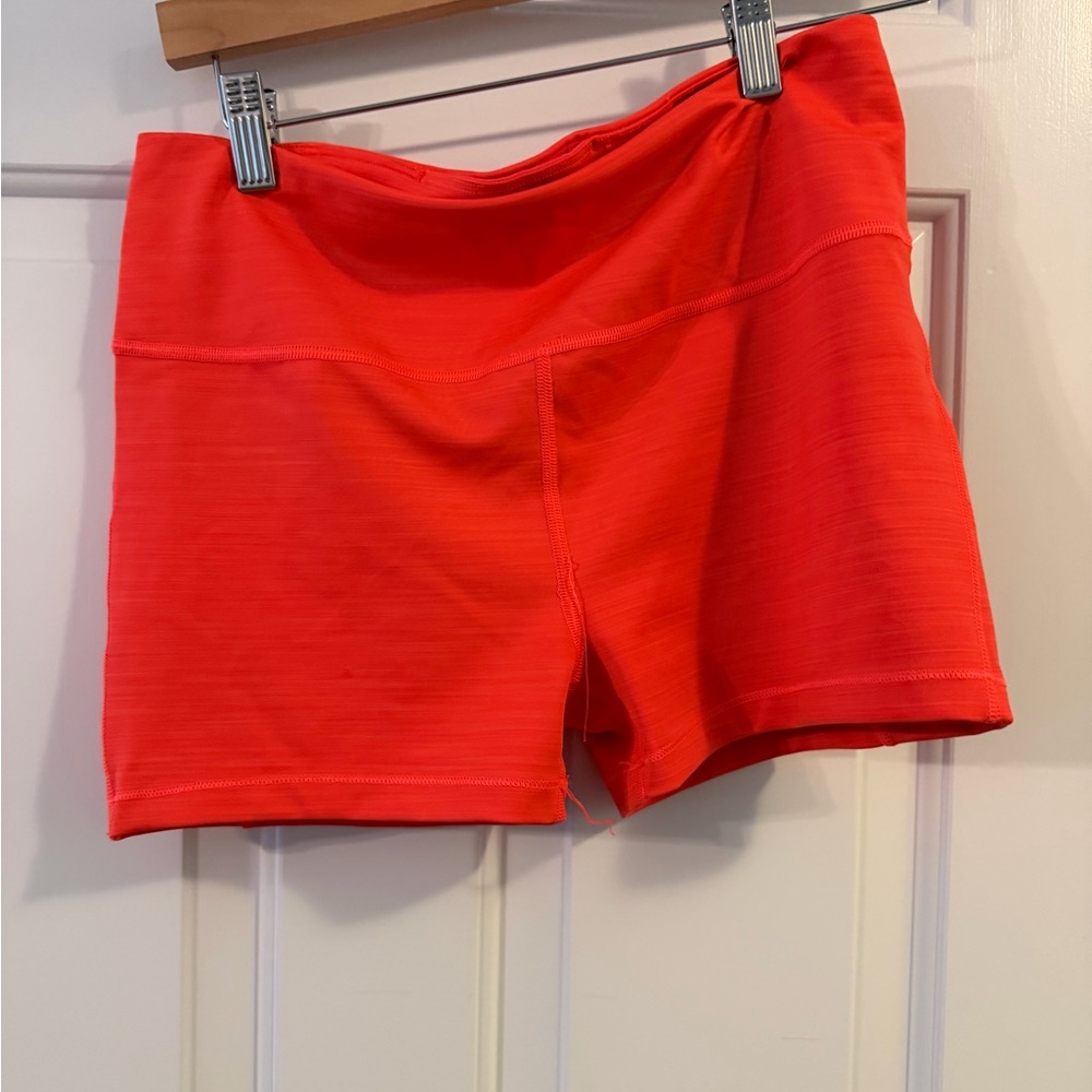 Athleta Vibrant Orange Athletic Shorts